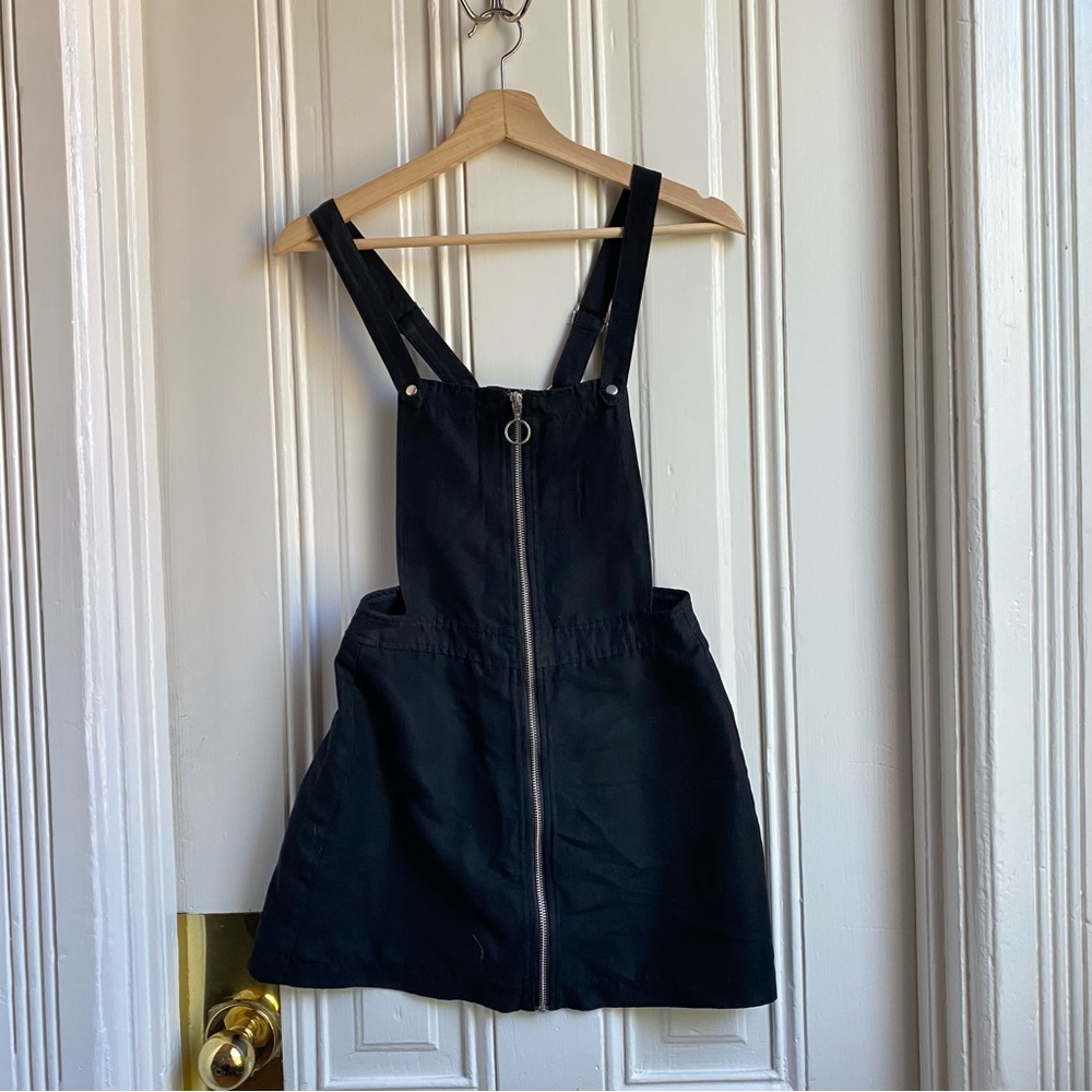 H&M Divided Black Jumper Zipper Front Dress